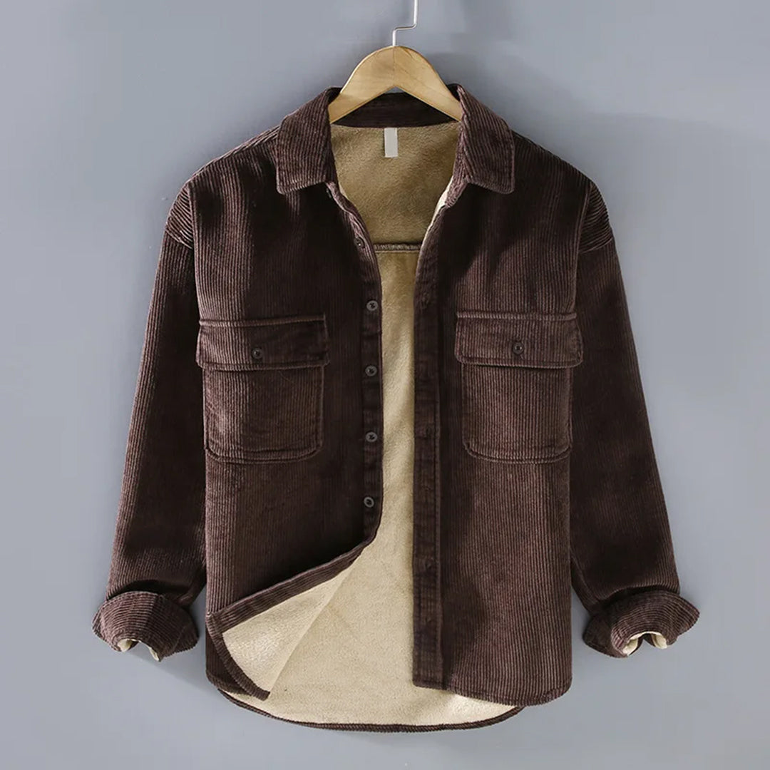 Velvet⢠| Corduroy fleece overhemd voor heren
