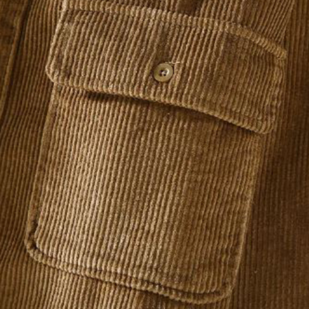 Velvet⢠| Corduroy fleece overhemd voor heren