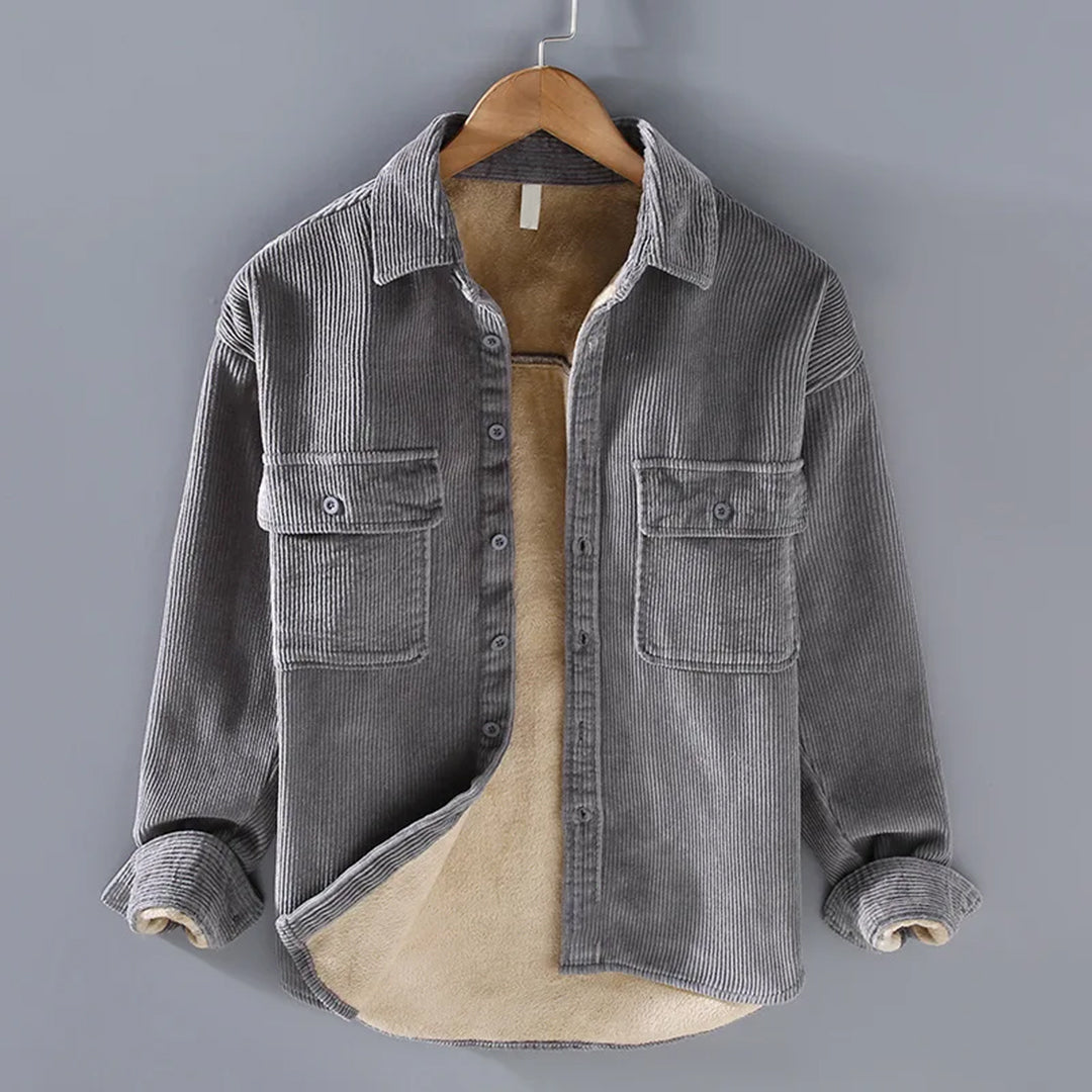 Velvet⢠| Corduroy fleece overhemd voor heren