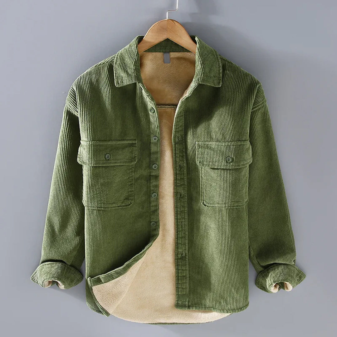 Velvet⢠| Corduroy fleece overhemd voor heren