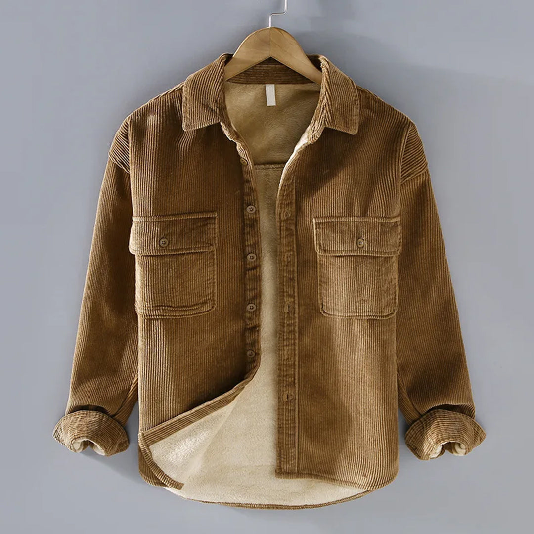 Velvet⢠| Corduroy fleece overhemd voor heren